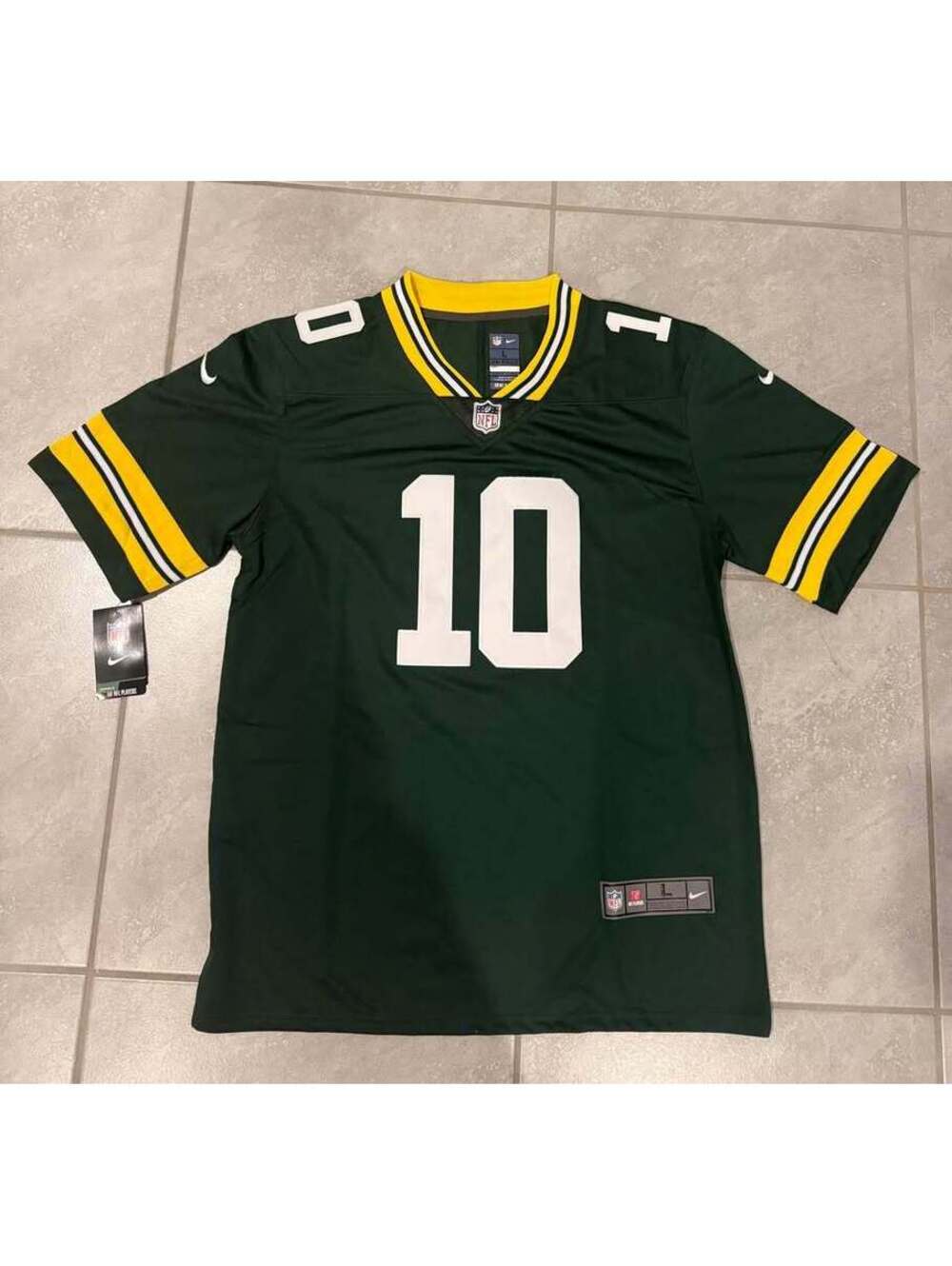 Green Bay Packers Jordan Love #10 NFL Jersey adult large